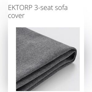 IKEA EKTORP 3-Seat Sofa Cover in NORDVALLA
DARK GRAY